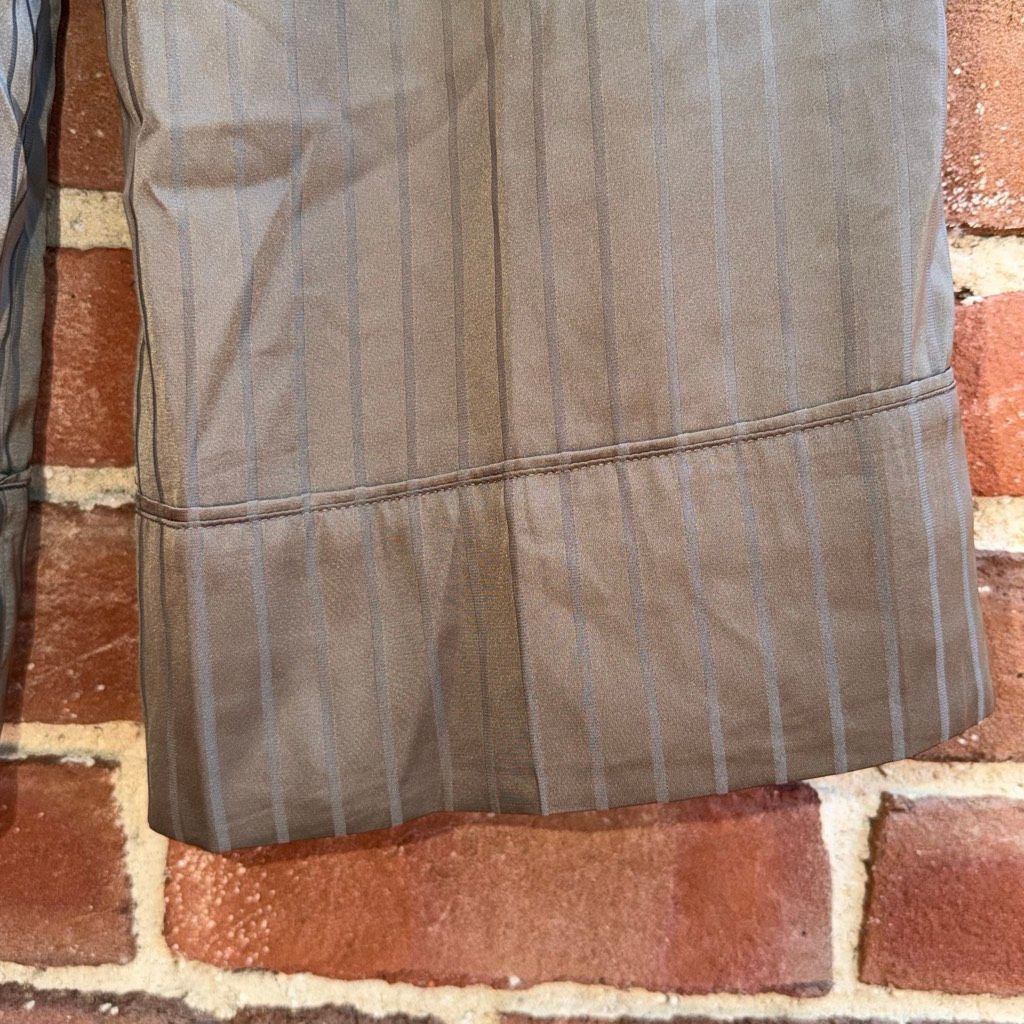 Nuuds Jacquard Striped Satin Pajama Pants Lounge Women's Mocha Brown M New — image 6 of 8